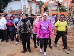 Rektor Unila Lakukan Peletakan Batu Pertama Pembangunan Gedung Peradilan Semu
