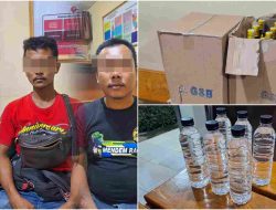 Polisi Amankan Penjual Miras di Seputaran Gerbang Masuk PKOR Way Halim, Bertepatan Dengan Adanya Event jambore Sebuah Klub Sepeda Motor