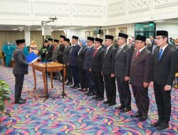 Pj. Gubernur Lampung Lantik 12 Pejabat Pimpinan Tinggi Pratama dilingkungan Pemerintah Provinsi Lampung