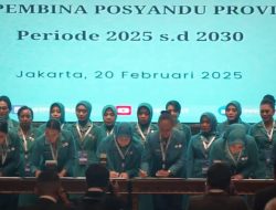 Purnama Wulan Sari Mirzani Djausal Dilantik sebagai Ketua TP. PKK  dan Ketua TP. Posyandu Provinsi Lampung