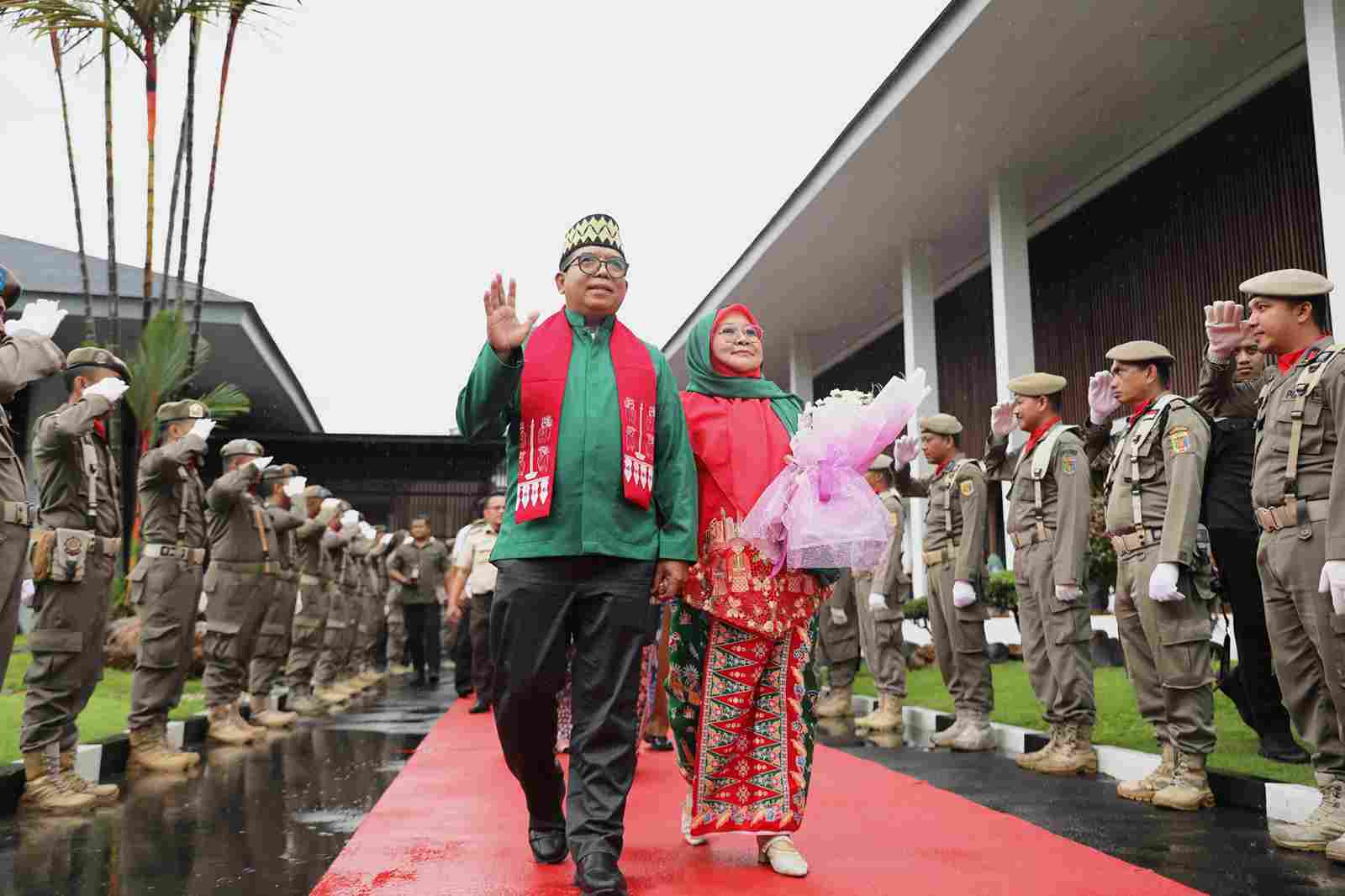 Pemprov Lampung Gelar Pelepasan Pj. Gubernur Lampung Samsudin dan Pj. Ketua Tim Penggerak PKK Provinsi Lampung Ibu Maidawati Retnoningsih