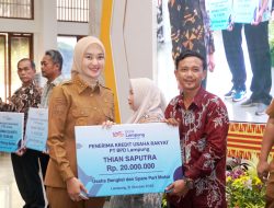 Wakil Gubernur Lampung Serahkan KUR ke Pelaku UMKM, Dukung Program Nasional Penciptaan Lapangan Kerja