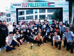 Purnama Wulan Sari Lepas Peserta Charity Run For Palestina, Lari Bersama untuk Kemanusiaan