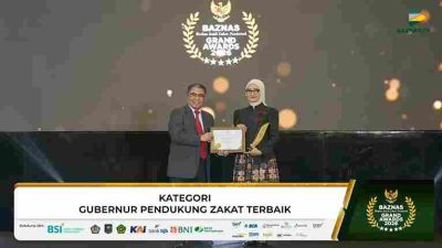 Gubernur Mirza Kembali Raih Grand BAZNAS Awards 2026, Perkuat Ekosistem Zakat Produktif di Lampung